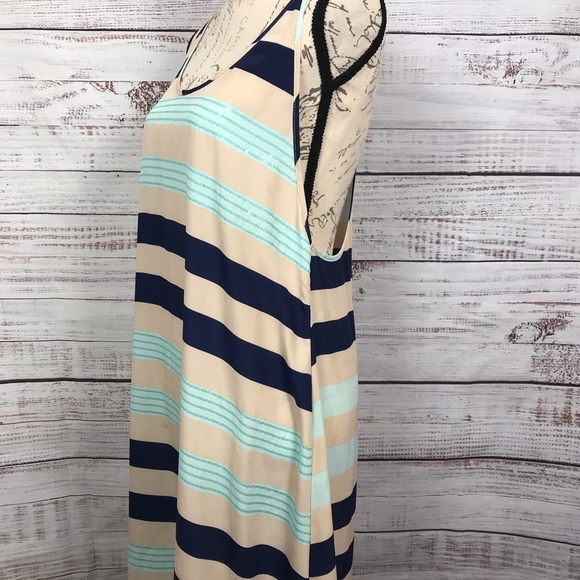 Victoria’s Secret Striped Halter back size small ruffle hem casual maxi Dress - Picture 5 of 10